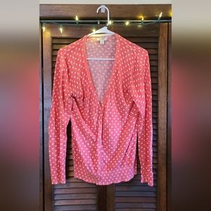 Pink women's cardigan